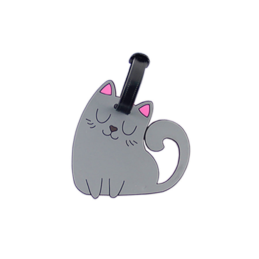 Søt katt bagasjelapp Skanto