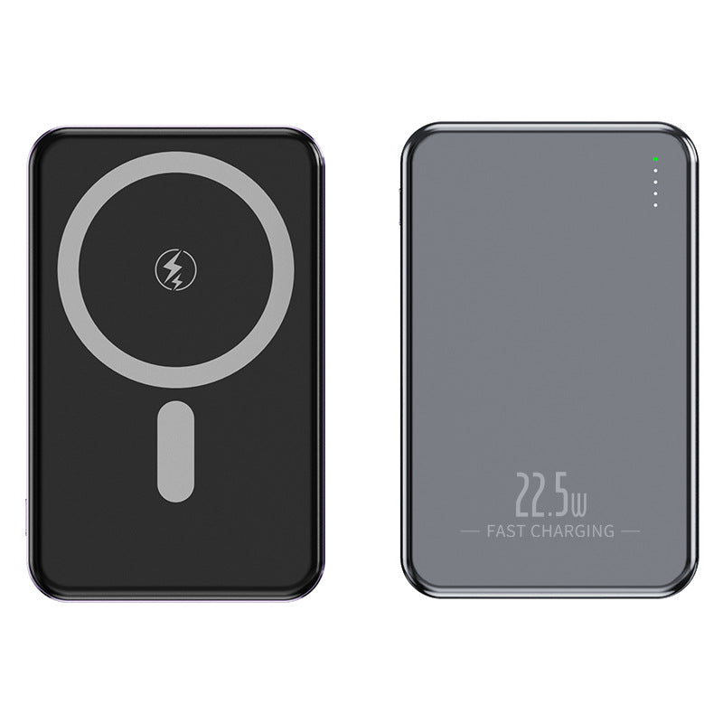 Bærbar trådløs powerbank med integrerte USB-kabler Skanto