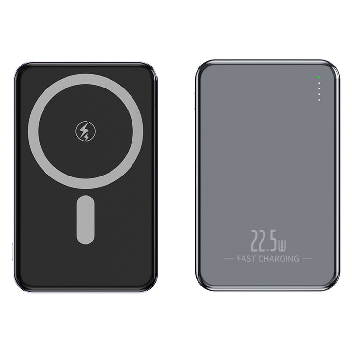 Bærbar trådløs powerbank med integrerte USB-kabler Skanto