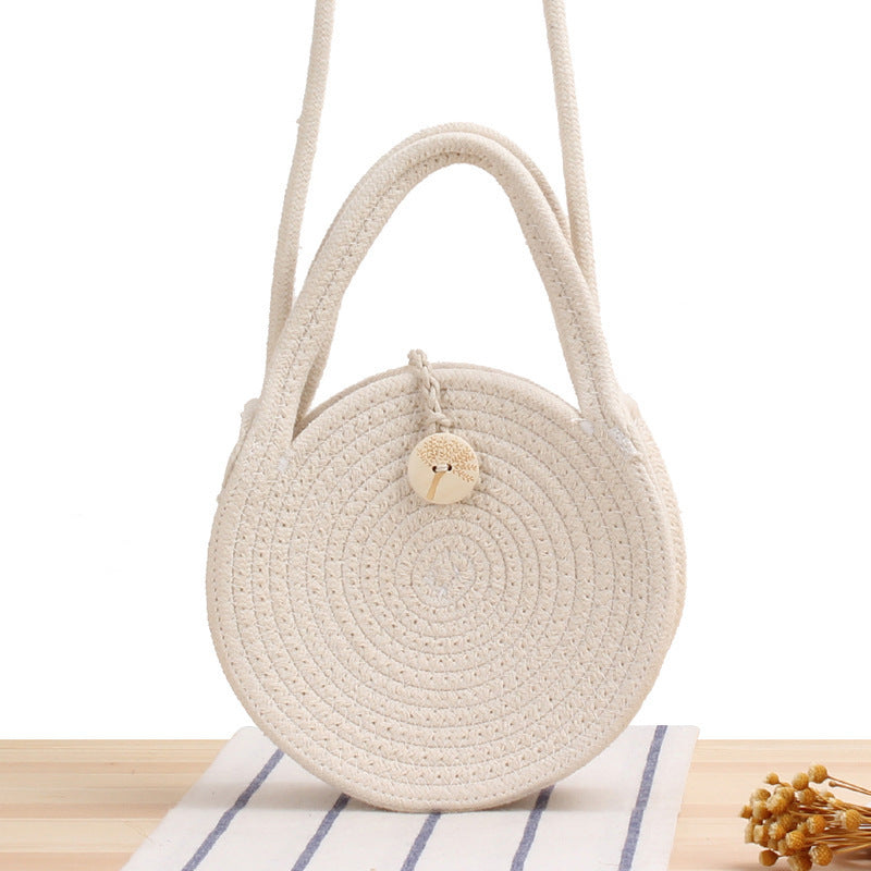 Round Macrame Shoulder Bag Skanto