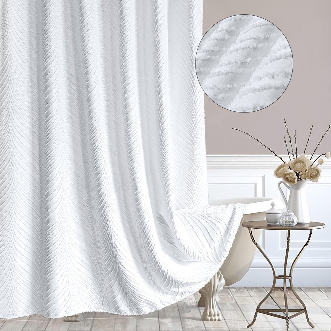 Designer teksturerte dusjforheng Skanto