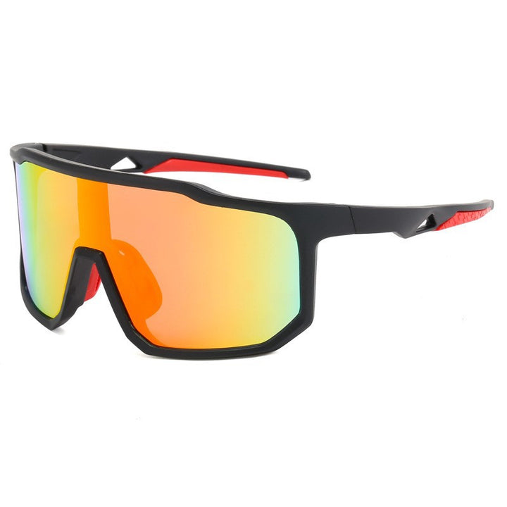 Damer sportslige racing solbriller med bredt synsfelt og moderne speilglass Skanto