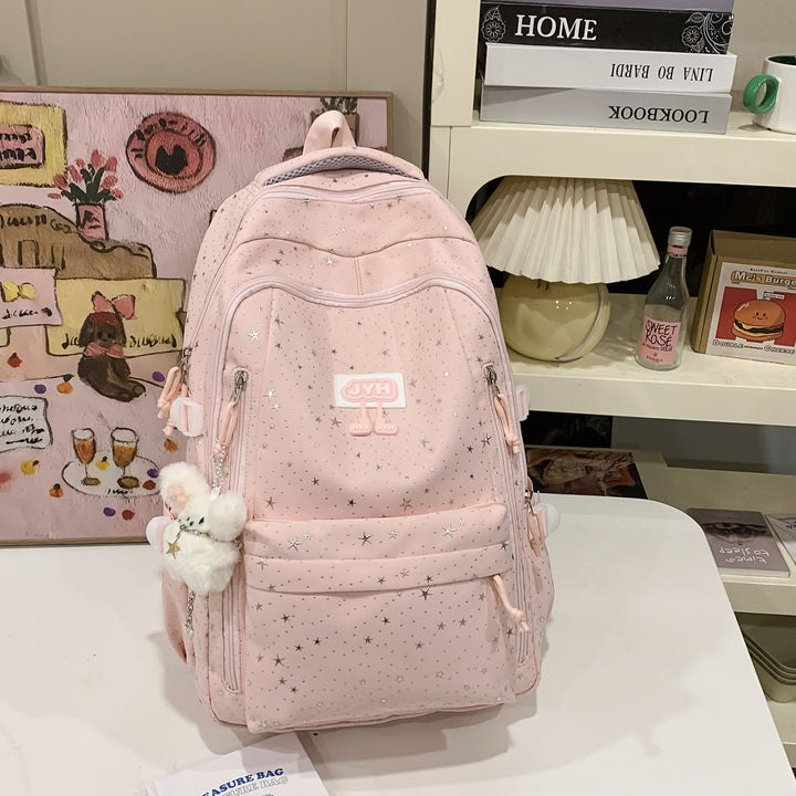 Star-Print Fashion Skole Ryggsekk Skanto