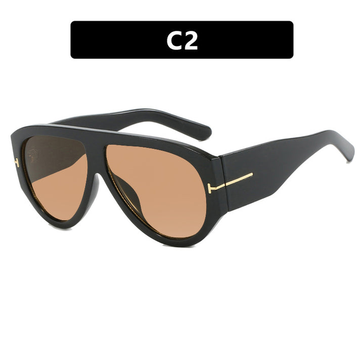 Dame Geometrisk Solbrille med moderne ramme og polariserte glass Skanto