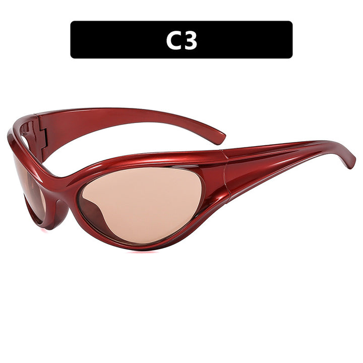 Dame sporty solbrille med aerodynamisk design Skanto