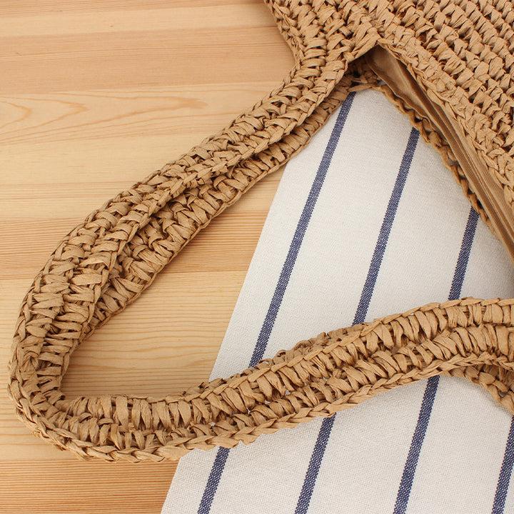 Large Handmade Raffia Tote Bag Skanto