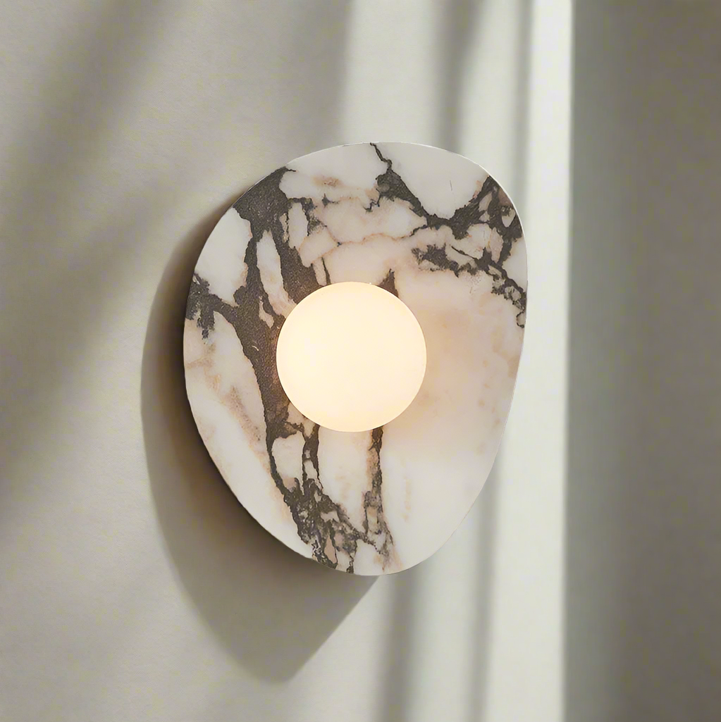 Skanto | Modern Marmor Vegglampe i Skandinavisk Design