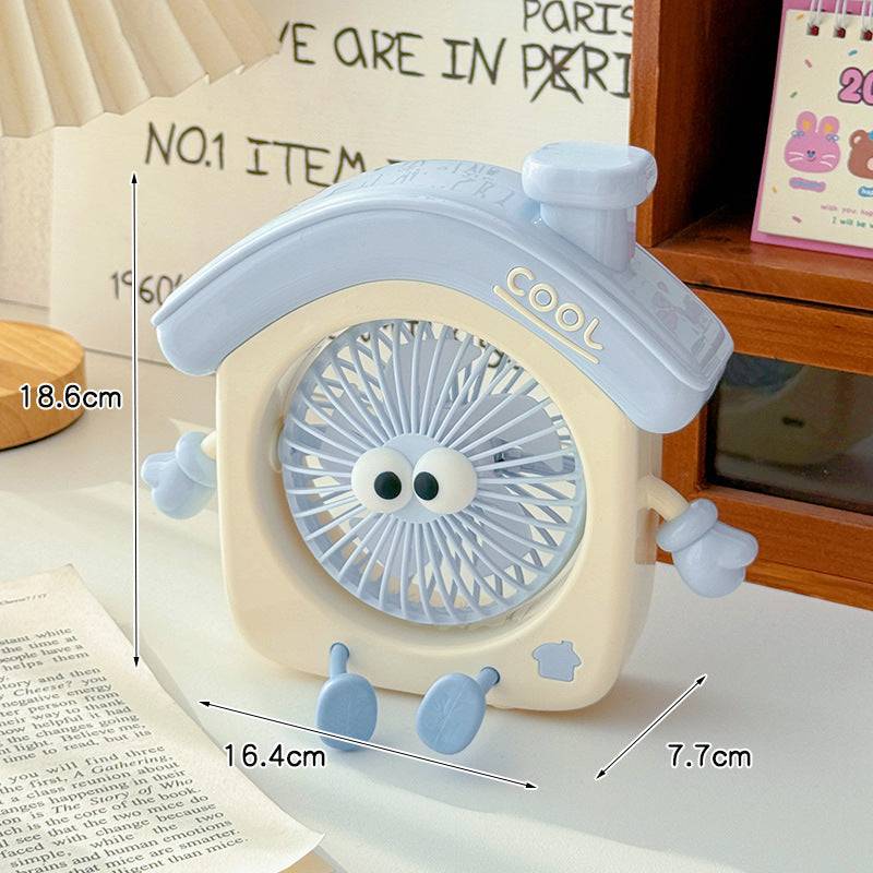 Compact table fan in creative design Skanto