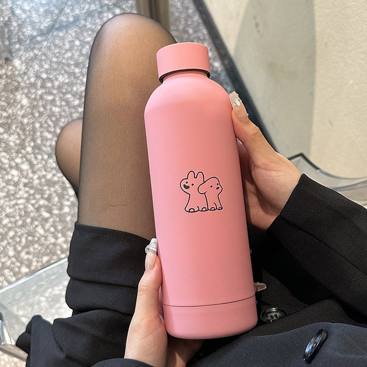 Dame isolert drikkeflaske med lekent design Skanto