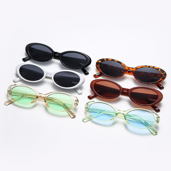 Dame elegant Cat-Eye solbriller med unik dyreprint Skanto