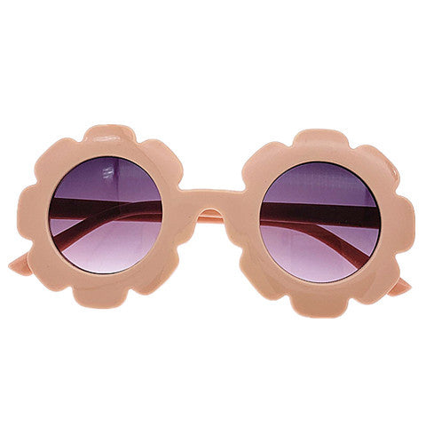 Dame moteriktig solbrille i blomsterdesign Skanto