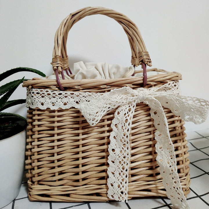 Dame håndveske med perlekjede Skanto