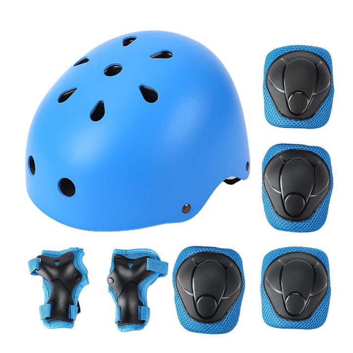Beskyttende skatehjelm og pads sett Skanto