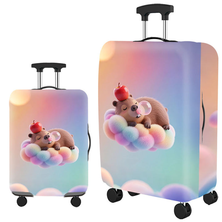 Kunstnerisk kattemotiv hardt skall koffert Skanto