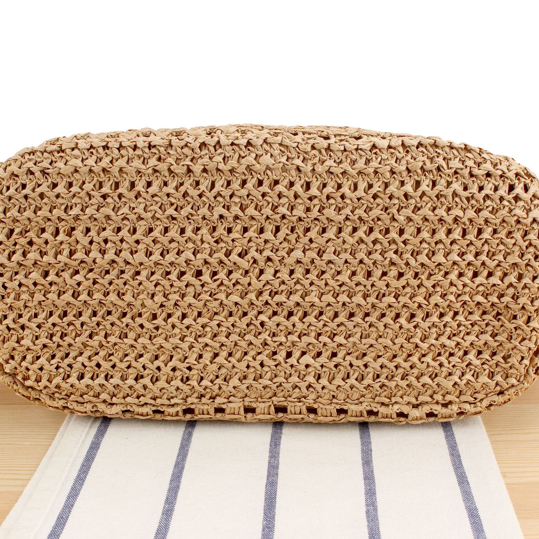Straw Basket Bag with Elegant Construction Skanto