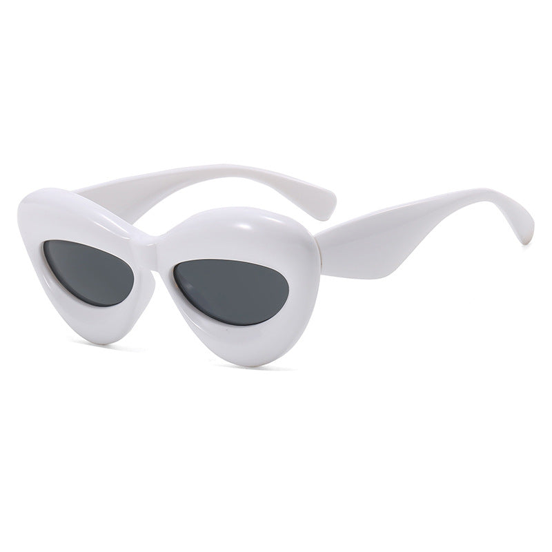 Dame Cat-Eye solbriller med innovativt plastramme Skanto