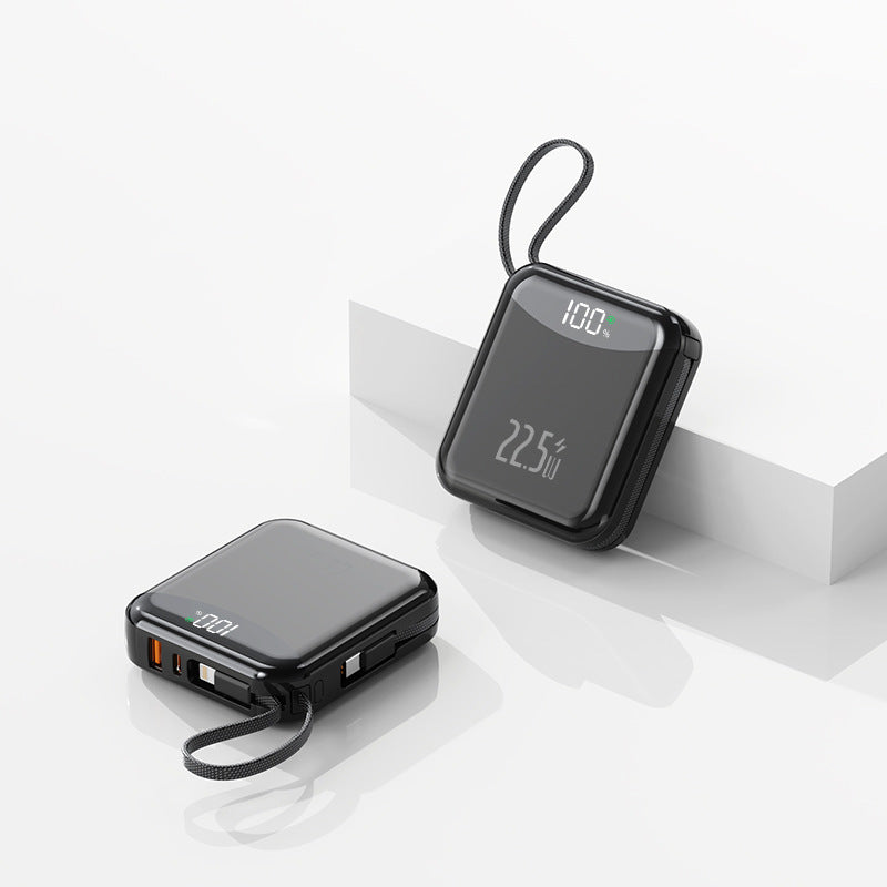 Høyytelses powerbank med digitalt ladetall og kompakt design Skanto