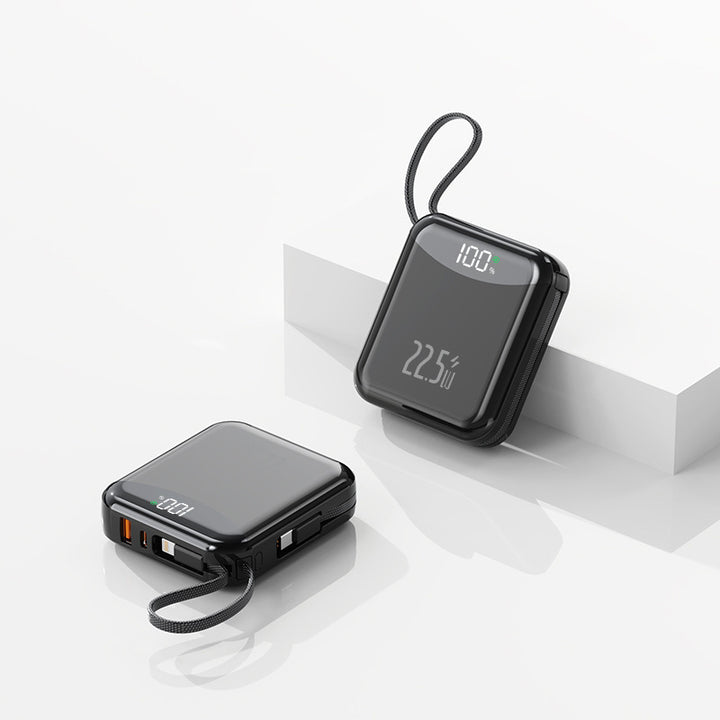 Høyytelses powerbank med digitalt ladetall og kompakt design Skanto