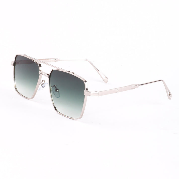Dame oversized solbriller med elegant metallramme Skanto