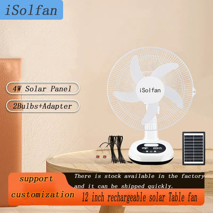 Damer solcel-drevet bordvifte med USB-ladingsfunksjon Skanto