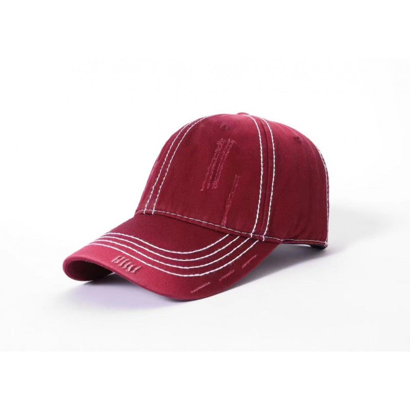 Men's Classic Distressed Cotton Baseball Cap Skanto