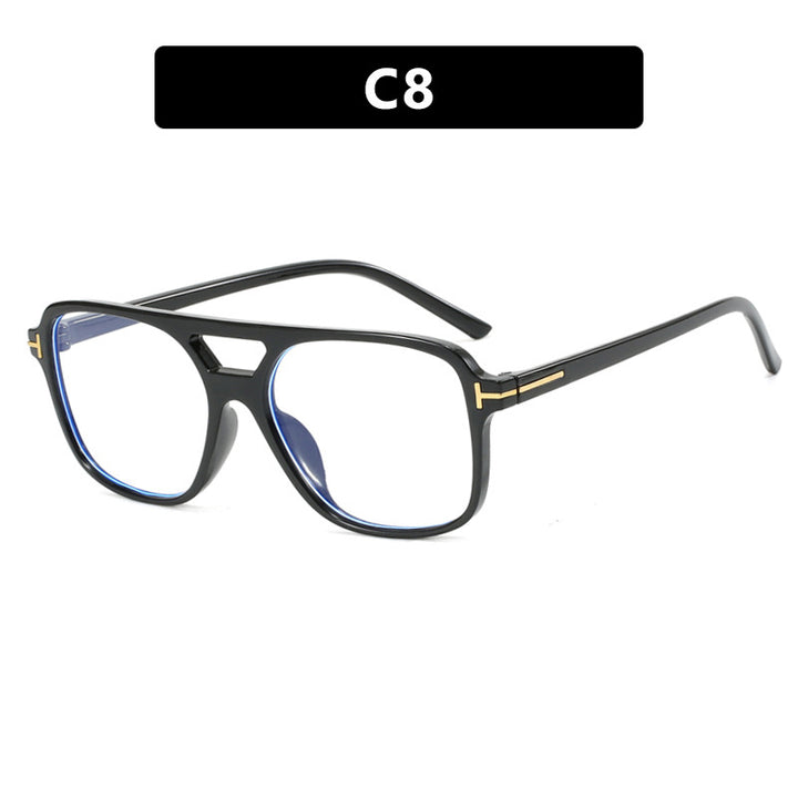 Damer trendy kvadratisk solbrille med detaljert ramme Skanto