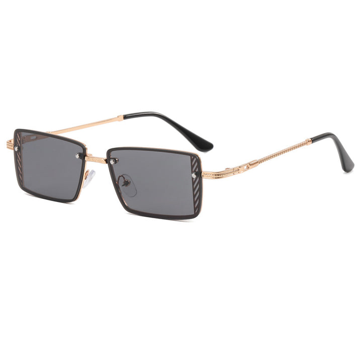 Dame Elegant kvadratisk solbrille med raffinerte rammedetaljer Skanto