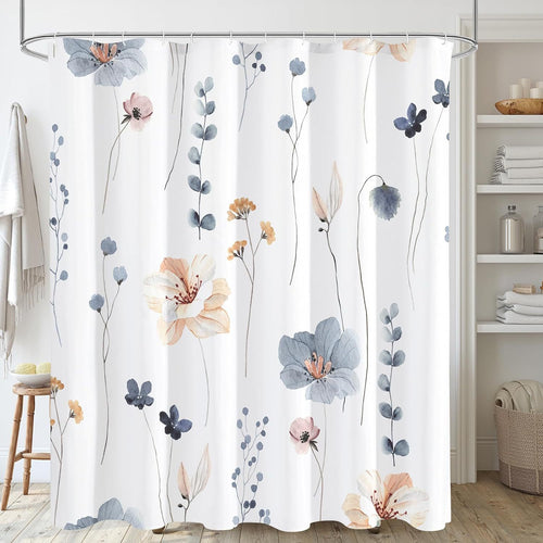 Blomstertrykt Dusjforheng Skanto