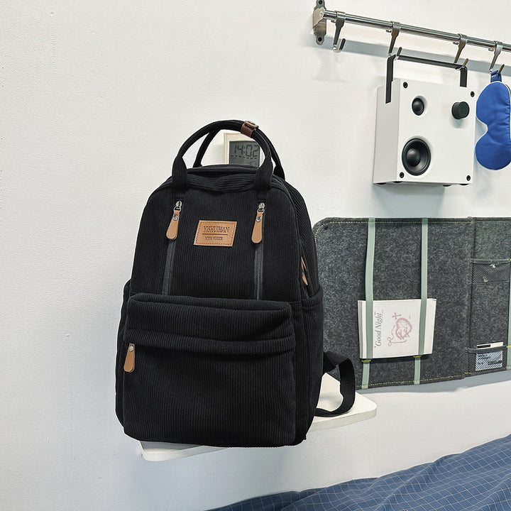 Cordfløyel Skole Ryggsekk