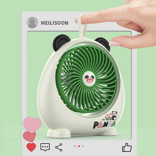 Kvinnes bærbare mini vifte i søtt panda design Skanto