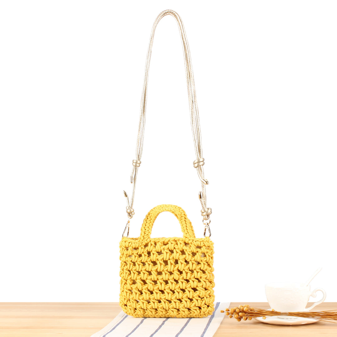 Handmade macrame handbag with adjustable shoulder strap Skanto