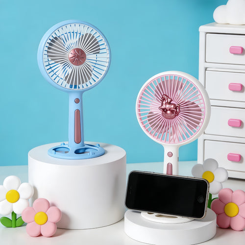 Dame Bærbar Mini-Ventilator med kreativt Dyredesign Skanto