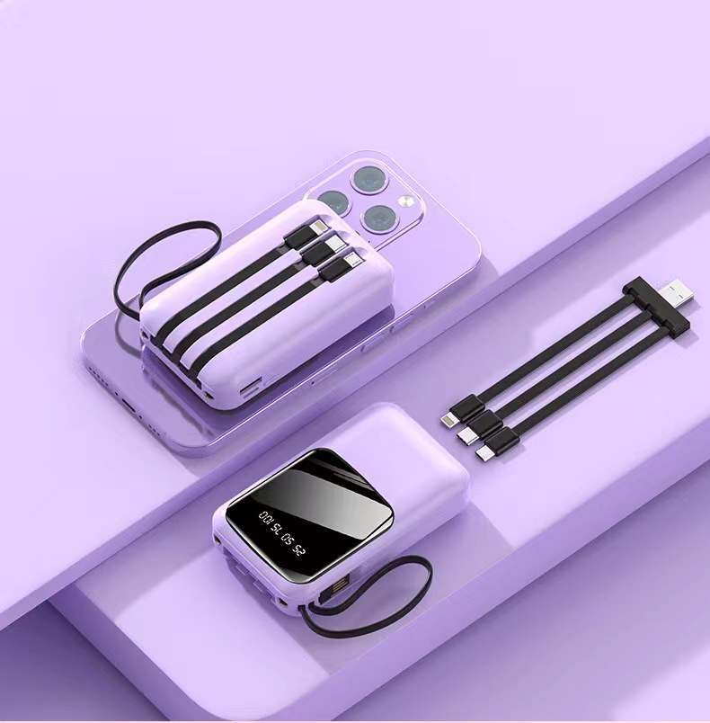 Bærbar Powerbank med flere tilkoblinger Skanto