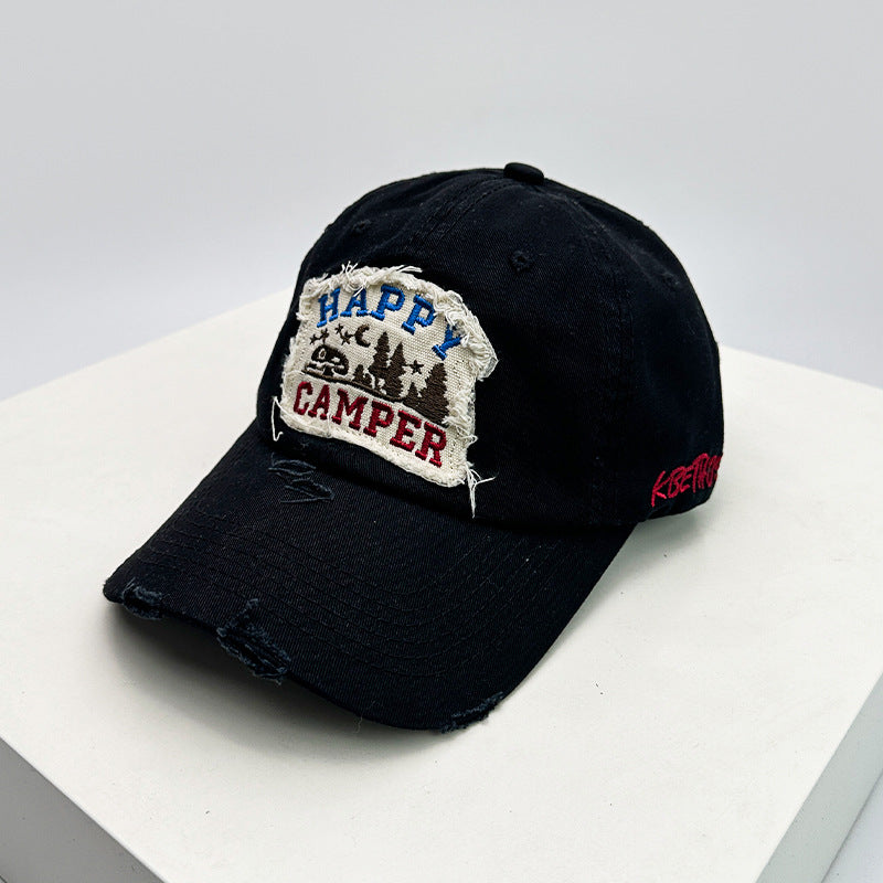 Herre Slitt Brodert Camping Caps Skanto