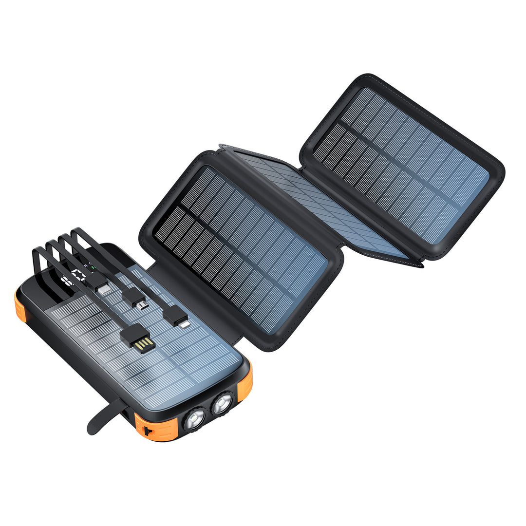 Solar-lader med powerbank og LED-lamper Skanto