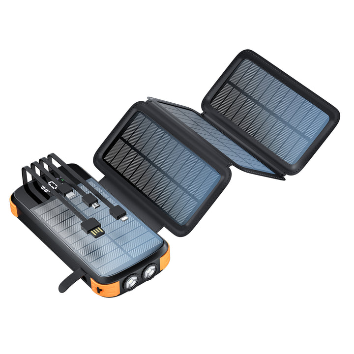Solar Powerbank med Trådløs Ladefunksjon Fra Skanto