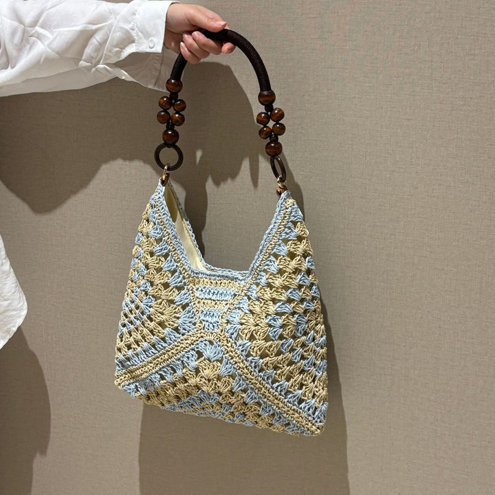 Håndknyttet bærenett i boho-stil Skanto