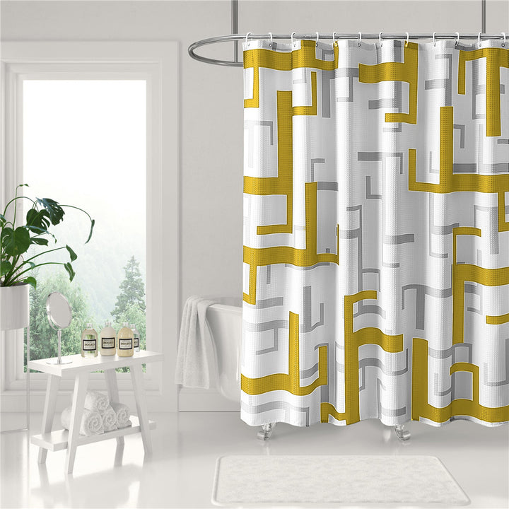 Moderne Geometrisk Duschgardin Skanto