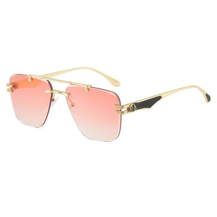 Dame Designer-solbrille i ekstravagant ramme Skanto