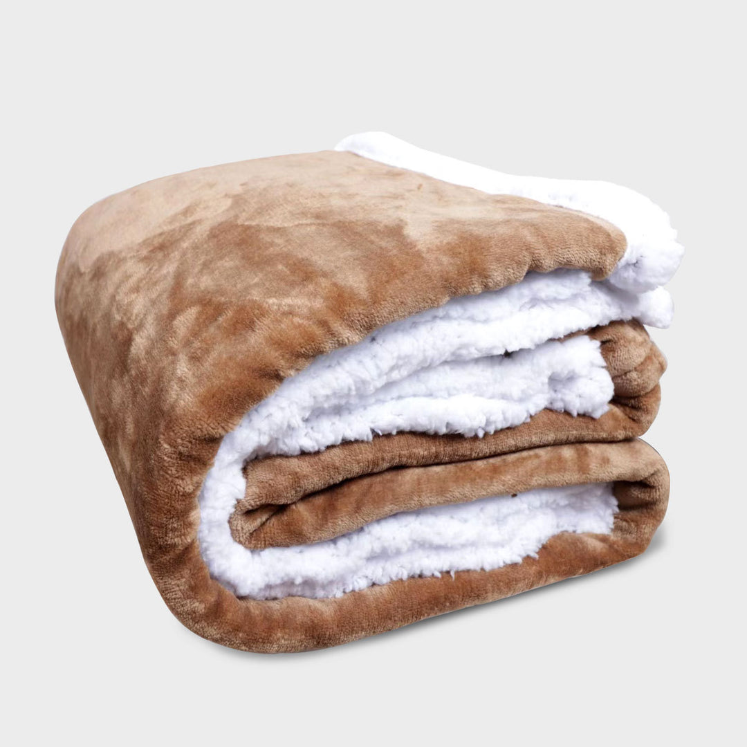 Dame plysj teppe med dobbel fleece Skanto