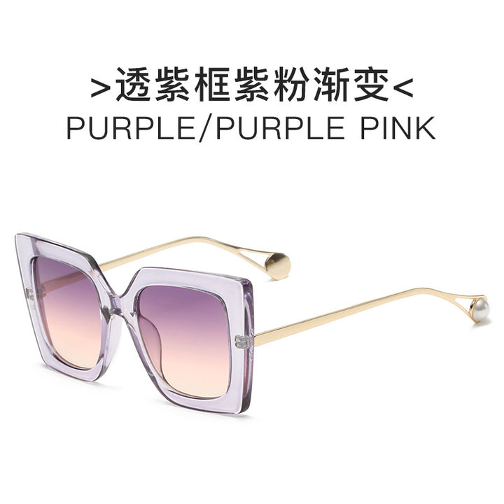 Dame elegant solbrille med geometrisk ramme Skanto