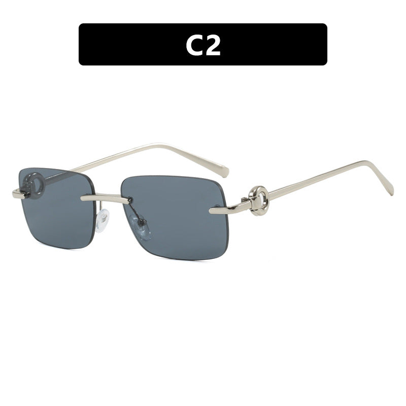Dame fashionable geometrisk brille Skanto