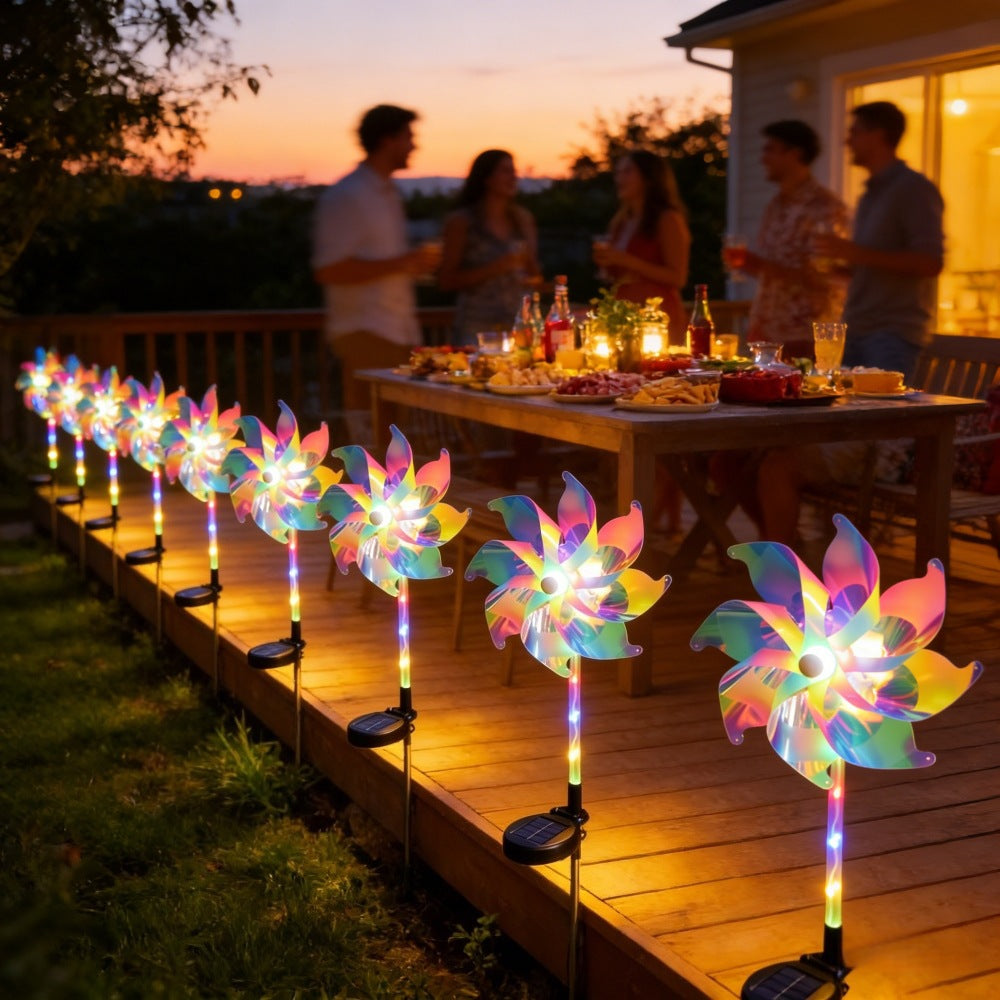 LED Solcelled Spinnende Propellervinduersti Stake Lys Skanto