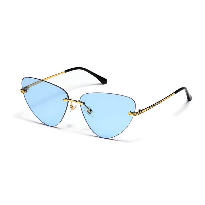 Dame moteriktig solbrille i trendy cat-eye design Skanto