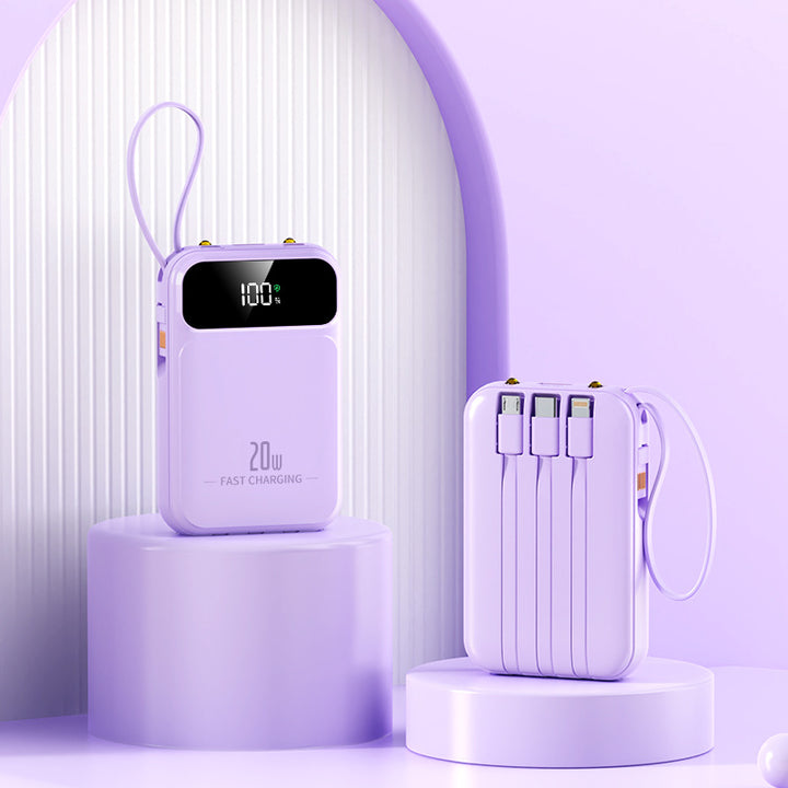 Bærbar Powerbank med Digitalt Display Fra Skanto