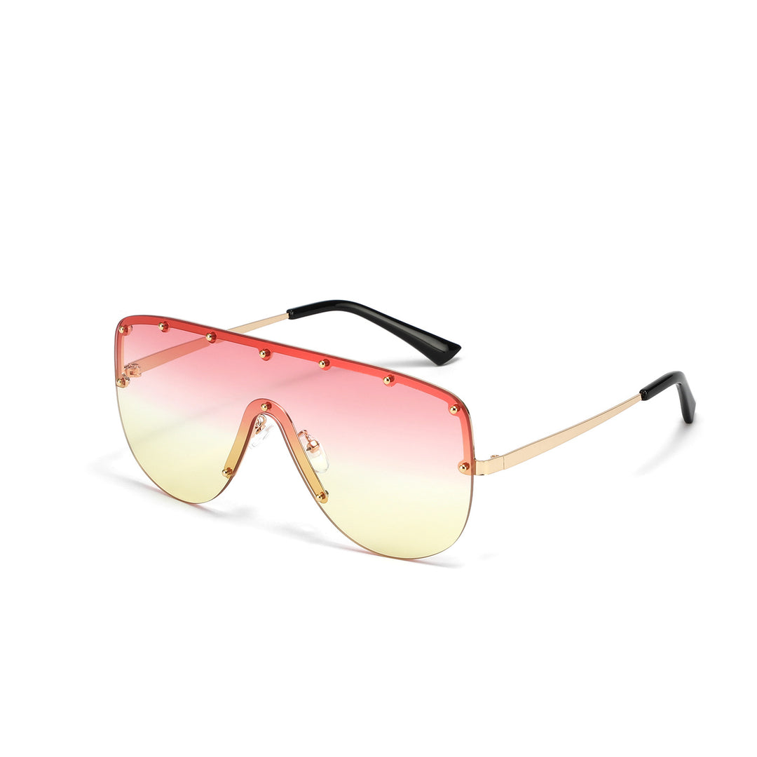Damer futuristisk oversized solbrille Skanto