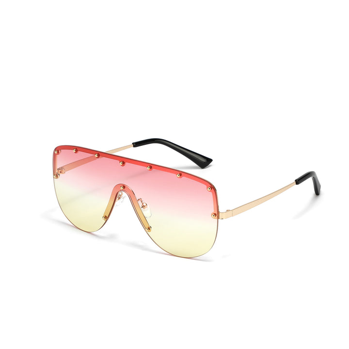 Damer futuristisk oversized solbrille Skanto