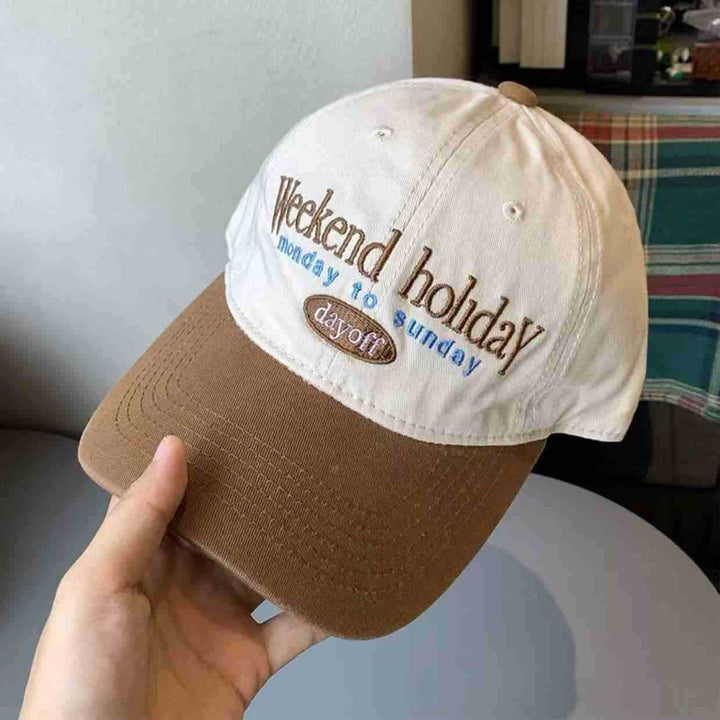 Kvinne Casual Brodert Justerbar Caps Skanto