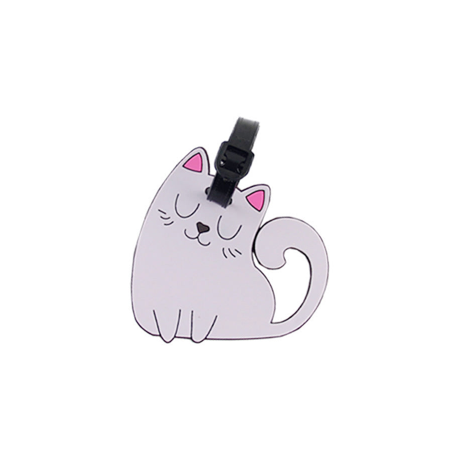 Søt katt bagasjelapp Skanto