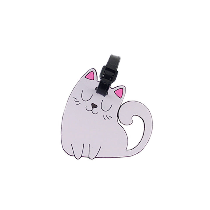 Søt katt bagasjelapp Skanto